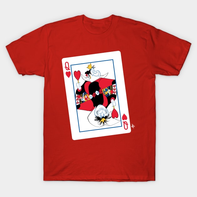 Queen of Hearts T-Shirt by elblackbat